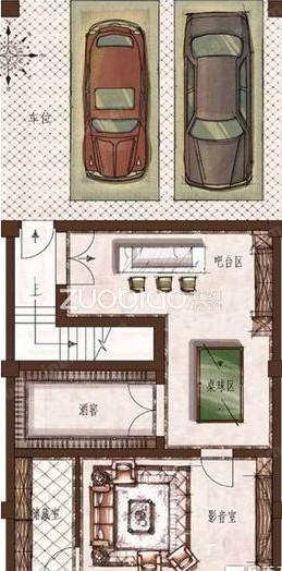 A户型-(车库)