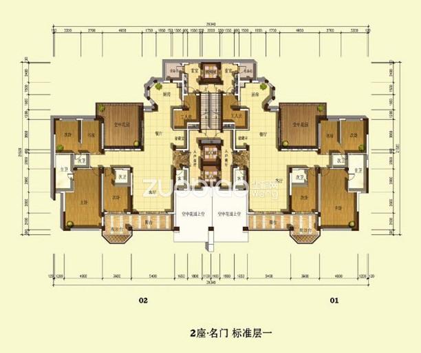 2座名门 标准层一